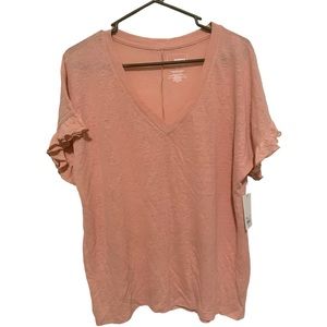 Sonoma Flutter Short Sleeve Top